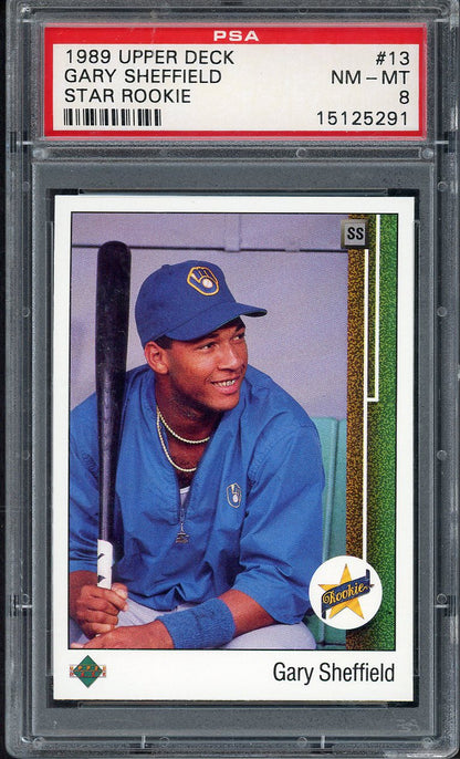 1989 Upper Deck #013 Gary Sheffield Brewers PSA 8 NM/MT 567729