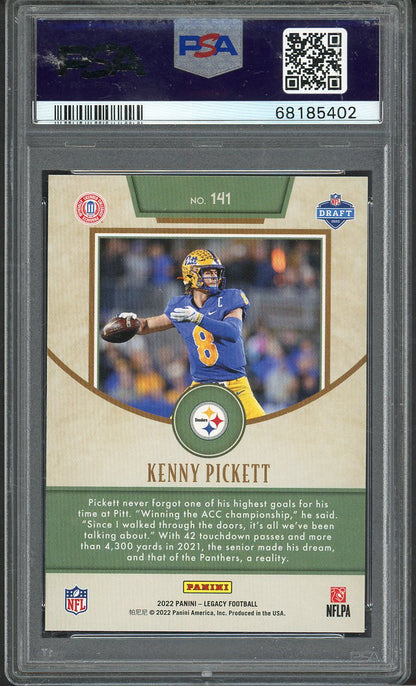 2022 Panini Legacy #141 Kenny Pickett Steelers PSA 9 MINT 567730