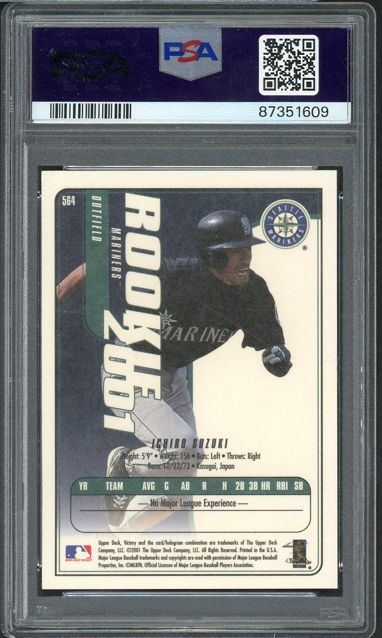 2001 Victory #564 Ichiro Suzuki Mariners PSA 9 MINT 567739