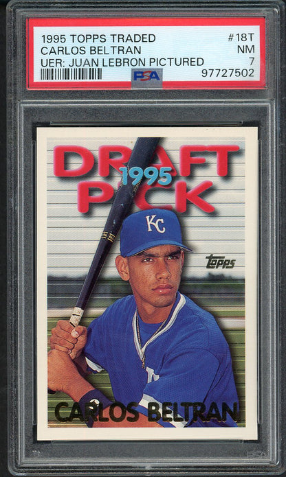 1995 Topps Traded #018t Carlos Beltran Royals PSA 7 NM 567740