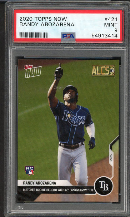 2020 Topps Now #421 Randy Arozarena Rays PSA 9 MINT 567755