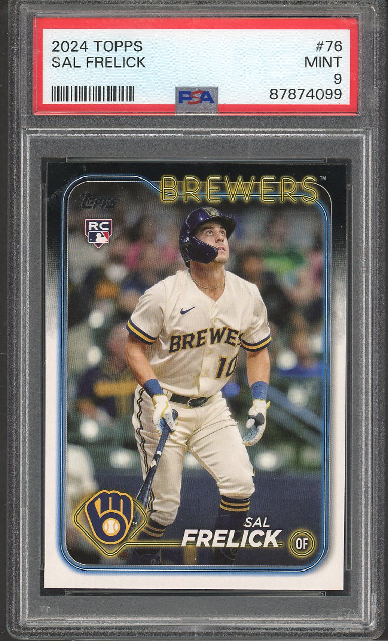 2024 Topps #076 Sal Frelick Brewers PSA 9 MINT 567762