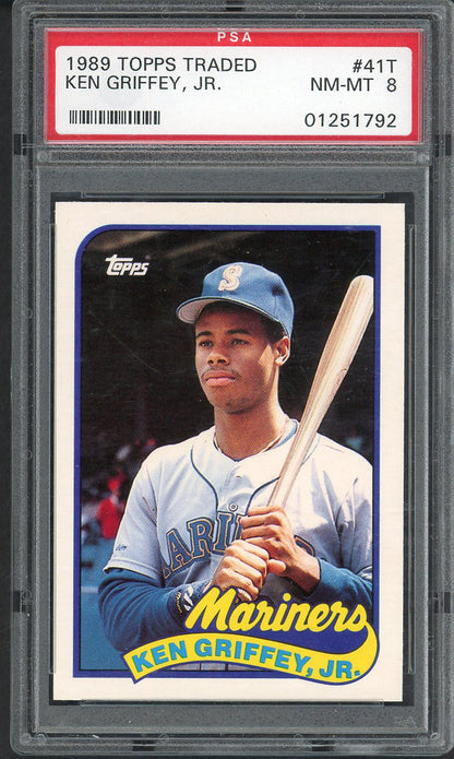 1989 Topps Traded #041T Ken Griffey Jr Mariners PSA 8 NM/MT 567764