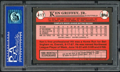 1989 Topps Traded #041T Ken Griffey Jr Mariners PSA 8 NM/MT 567764