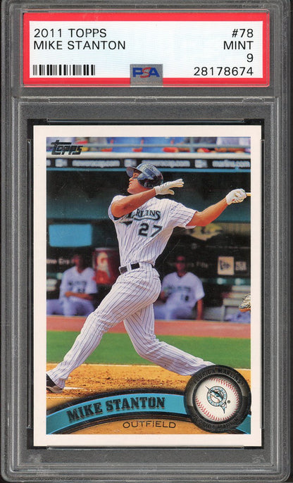 2011 Topps #078 Giancarlo Stanton Marlins PSA 9 MINT 567773