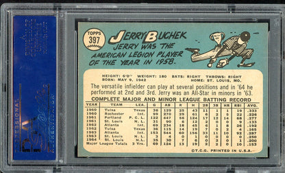 1965 Topps Baseball #397 Jerry Buchek Cardinals PSA 7 NM 567785