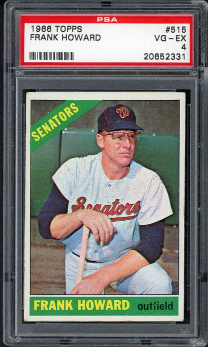 1966 Topps Baseball #515 Frank Howard Senators PSA 4 VG-EX 567791