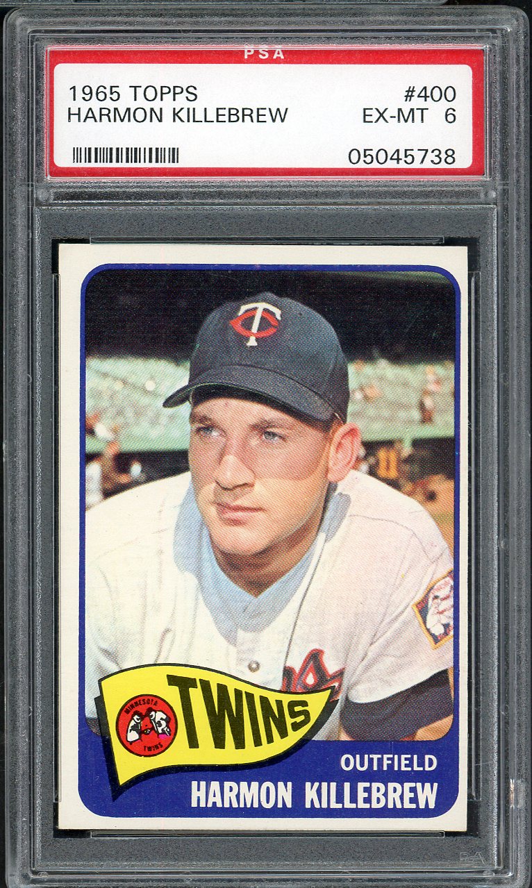 1965 Topps Baseball #400 Harmon Killebrew Twins PSA 6 EX-MT 567796
