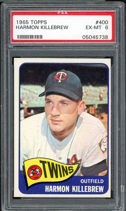 1965 Topps Baseball #400 Harmon Killebrew Twins PSA 6 EX-MT 567796