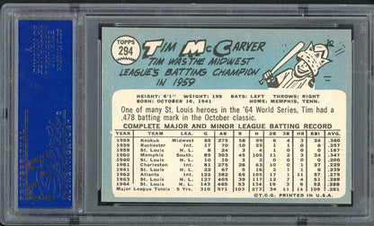 1965 Topps Baseball #294 Tim McCarver Cardinals PSA 7 NM 567797