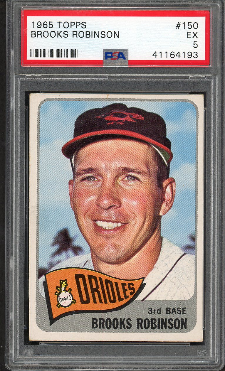 1965 Topps Baseball #150 Brooks Robinson Orioles PSA 5 EX 567806