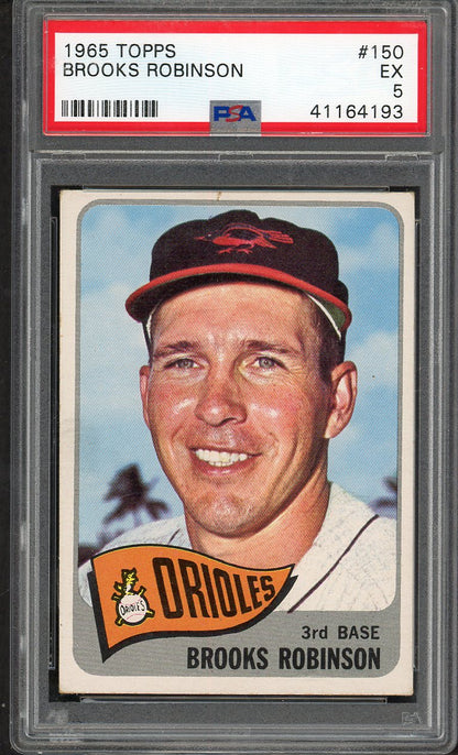 1965 Topps Baseball #150 Brooks Robinson Orioles PSA 5 EX 567806