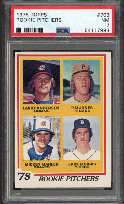 1978 Topps Baseball #703 Jack Morris Tigers PSA 7 NM 567818