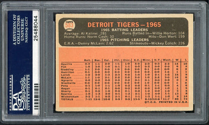1966 Topps Baseball #583 Detroit Tigers Team PSA 3 VG 567835