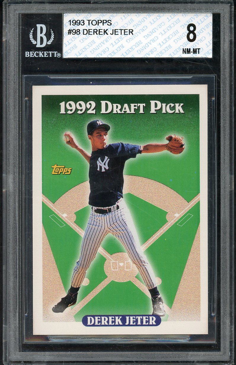 1993 Topps #098 Derek Jeter Yankees BVG 8 NM/MT 567843