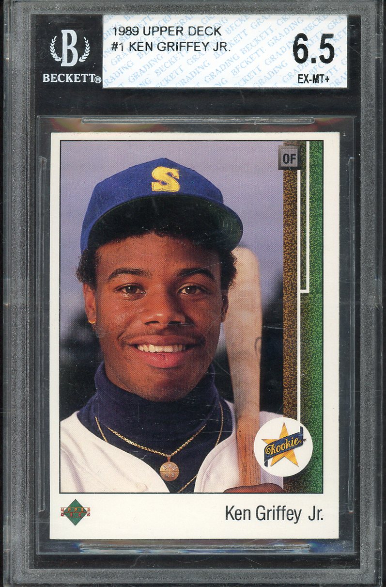 1989 Upper Deck #001 Ken Griffey Jr Mariners BVG 6.5 EX-MT+ 567849