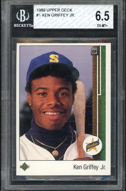 1989 Upper Deck #001 Ken Griffey Jr Mariners BVG 6.5 EX-MT+ 567849