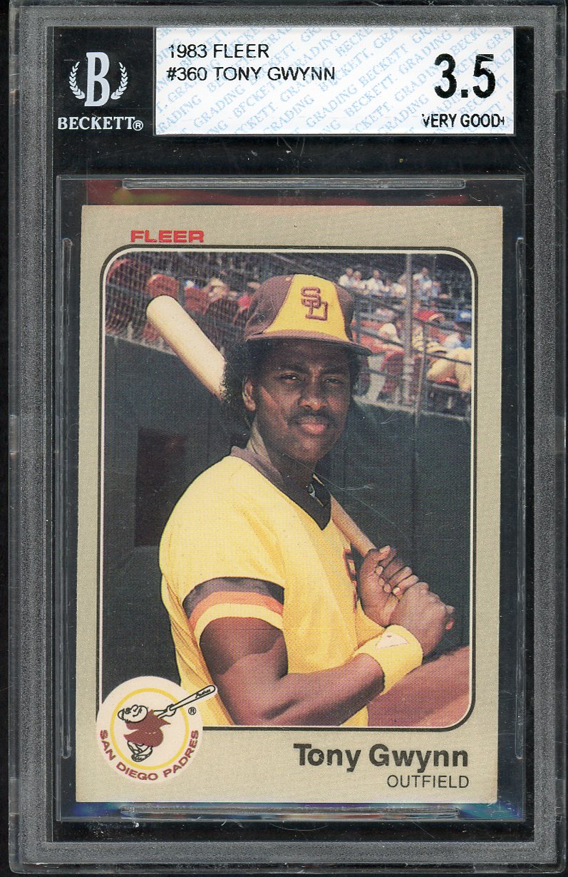 1983 Fleer #360 Tony Gwynn Padres BVG 3.5 VG+ 567851