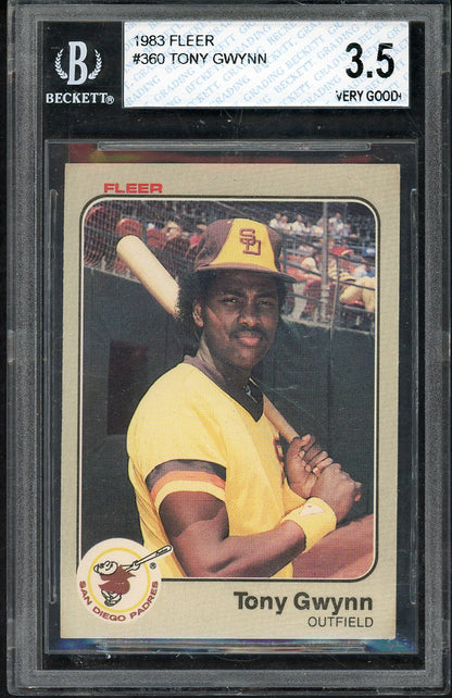 1983 Fleer #360 Tony Gwynn Padres BVG 3.5 VG+ 567851