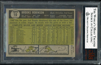 1961 Topps Baseball #010 Brooks Robinson Orioles BVG 6 EX-MT 567859