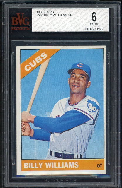 1966 Topps Baseball #580 Billy Williams Cubs BVG 6 EX-MT 567860