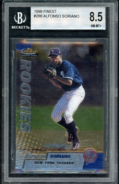 1999 Finest #286 Alfonso Soriano Yankees BVG 8.5 NM/MT+ 567876