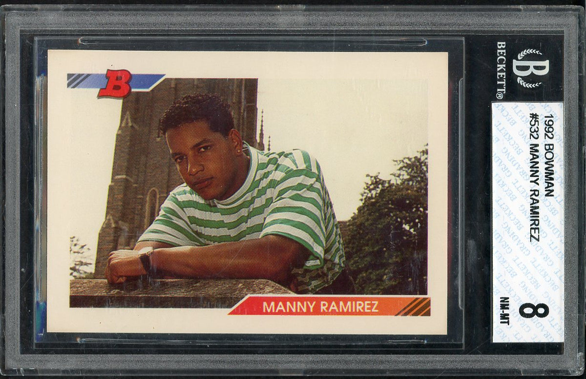1992 Bowman #532 Manny Ramirez Indians BVG 8 NM/MT 567887