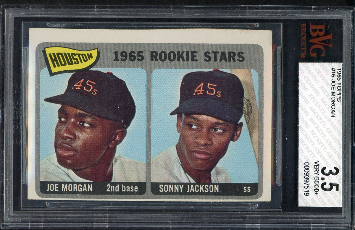 1965 Topps Baseball #016 Joe Morgan Astros BVG 3.5 VG+ 567888
