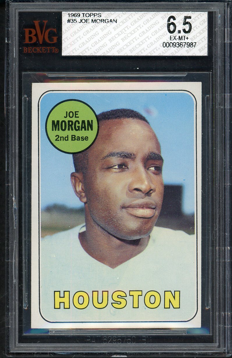 1969 Topps Baseball #035 Joe Morgan Astros BVG 6.5 EX-MT+ 567900