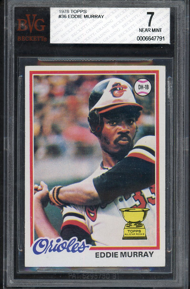 1978 Topps Baseball #036 Eddie Murray Orioles BVG 7 NM 567902