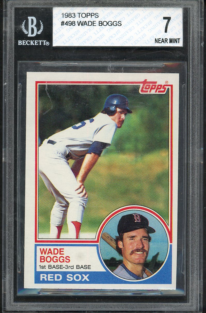 1983 Topps #498 Wade Boggs Red Sox BVG 7 NM 567906