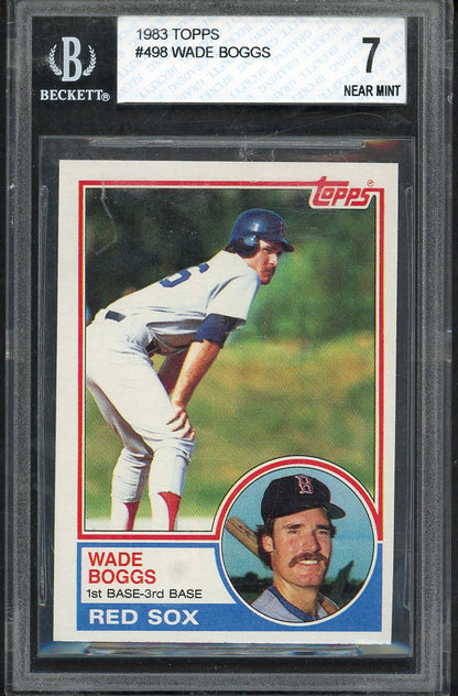 1983 Topps #498 Wade Boggs Red Sox BVG 7 NM 567906