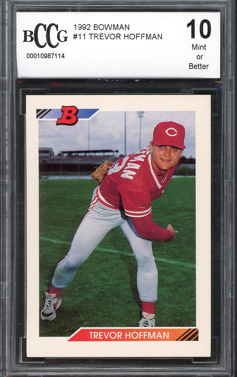 1992 Bowman #011 Trevor Hoffman Reds BCCG 10 567909