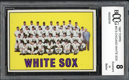 1967 Topps Baseball #573 Chicago White Sox Team BCCG 8 567915
