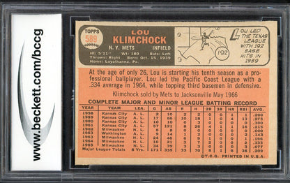 1966 Topps Baseball #589 Lou Klimchock Mets BCCG 8 567921