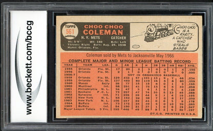 1966 Topps Baseball #561 Choo Choo Coleman Mets BCCG 8 567924