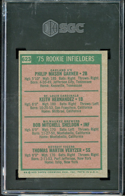 1975 Topps Baseball #623 Keith Hernandez Cardinals SGC 5.5 EX+ 567937