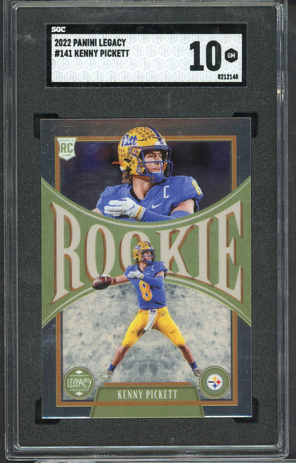 2022 Panini Legacy #141 Kenny Pickett Steelers SGC 10 GEM MINT 567938