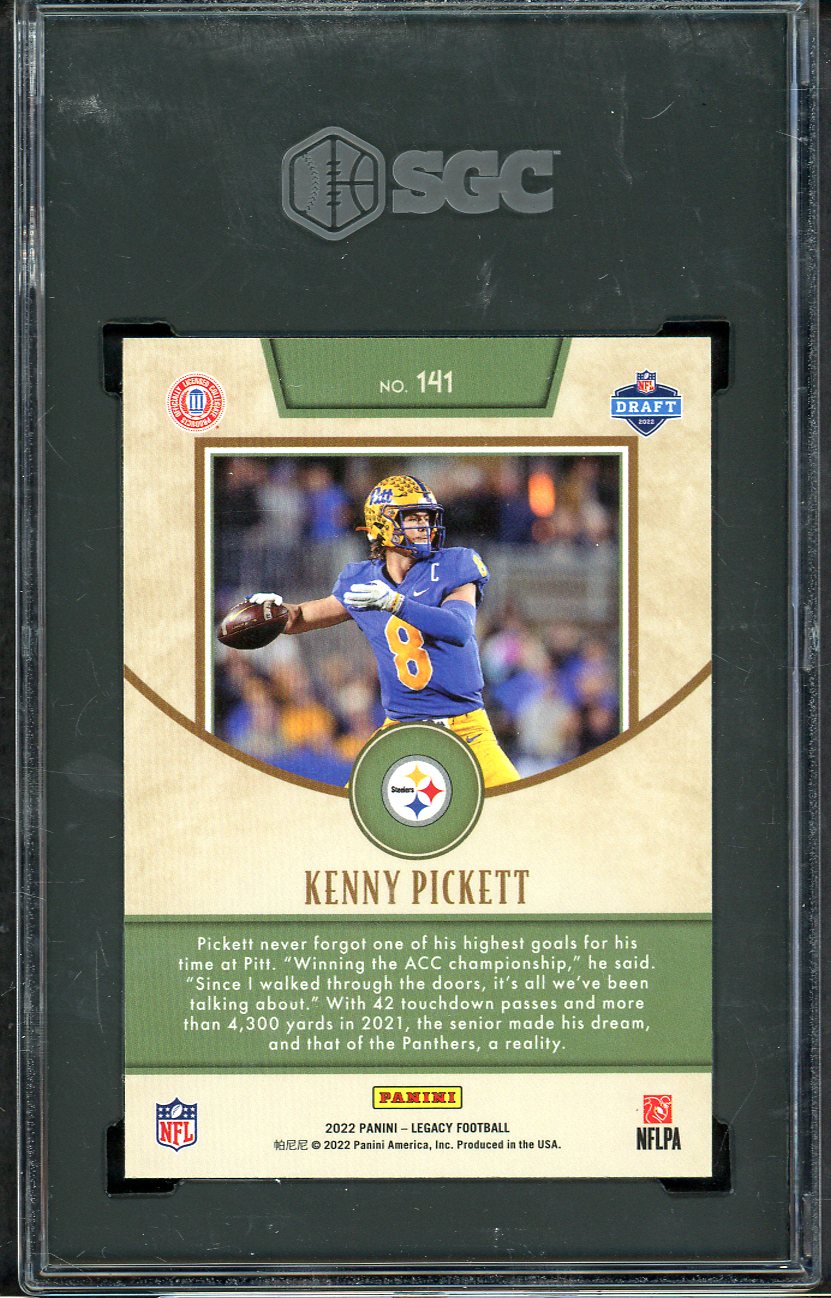 2022 Panini Legacy #141 Kenny Pickett Steelers SGC 10 GEM MINT 567938