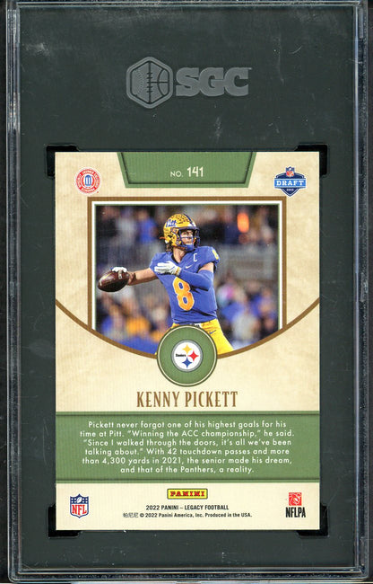 2022 Panini Legacy #141 Kenny Pickett Steelers SGC 10 GEM MINT 567938