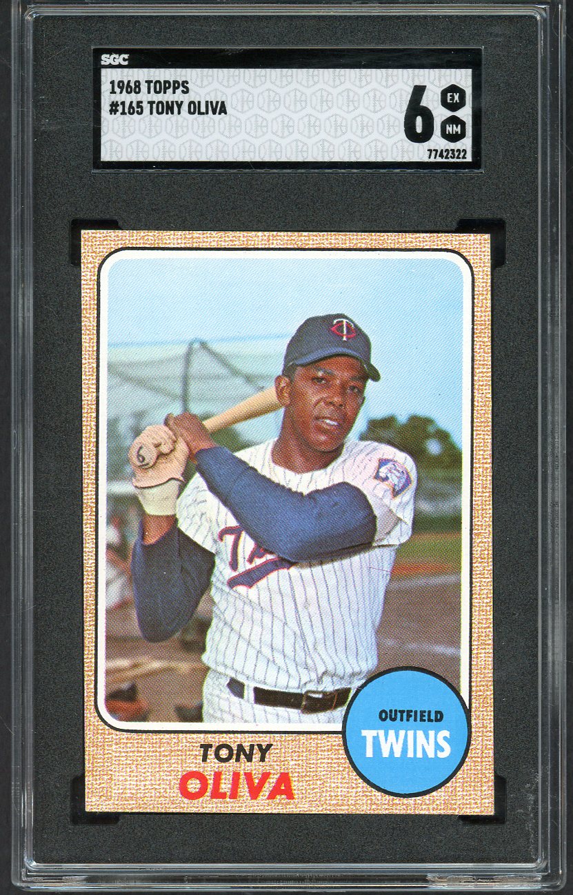 1968 Topps Baseball #165 Tony Oliva Twins SGC 6 EX-MT 567939