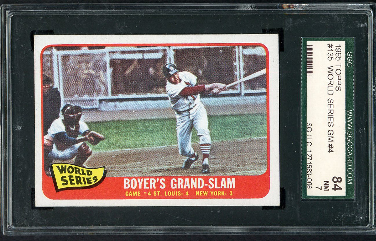 1965 Topps Baseball #135 World Series Game 4 Ken Boyer SGC 7 NM 567944