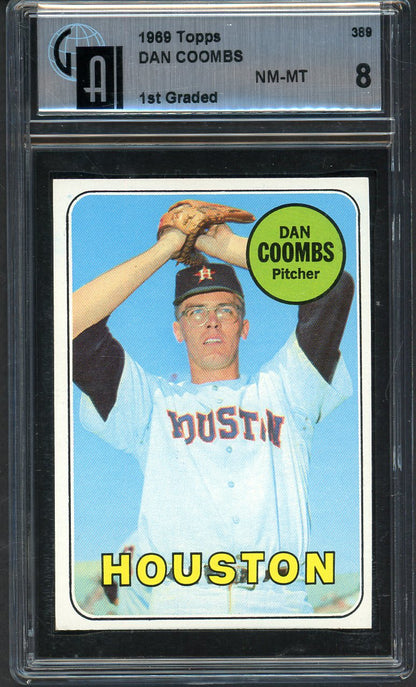 1969 Topps Baseball #389 Dan Coombs Astros GAI 8 NM/MT 567948