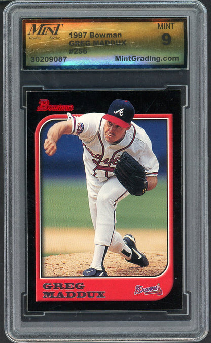 1997 Bowman #256 Greg Maddux Braves MGS 9 MINT 568076