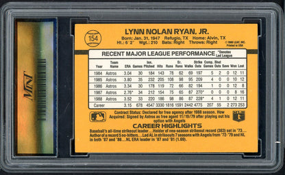 1989 Donruss #154 Nolan Ryan Astros MGS 10 GEM MINT 568083