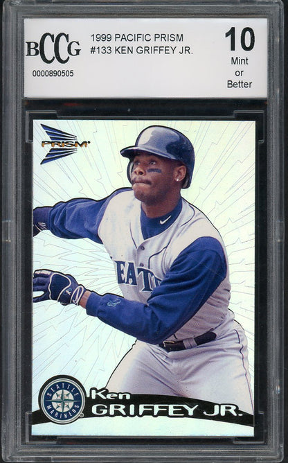 1999 Pacific Prism #133 Ken Griffey Jr Mariners BCCG 10 568111