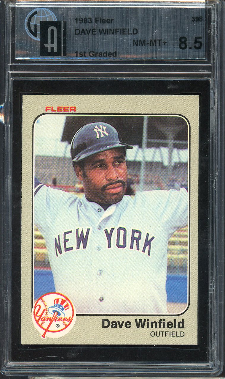 1983 Fleer #398 Dave Winfield Yankees GAI 8.5 NM/MT+ 568117