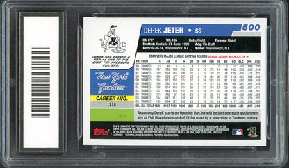 2006 Topps #500 Derek Jeter Yankees PGA 10 GEM MINT 568124