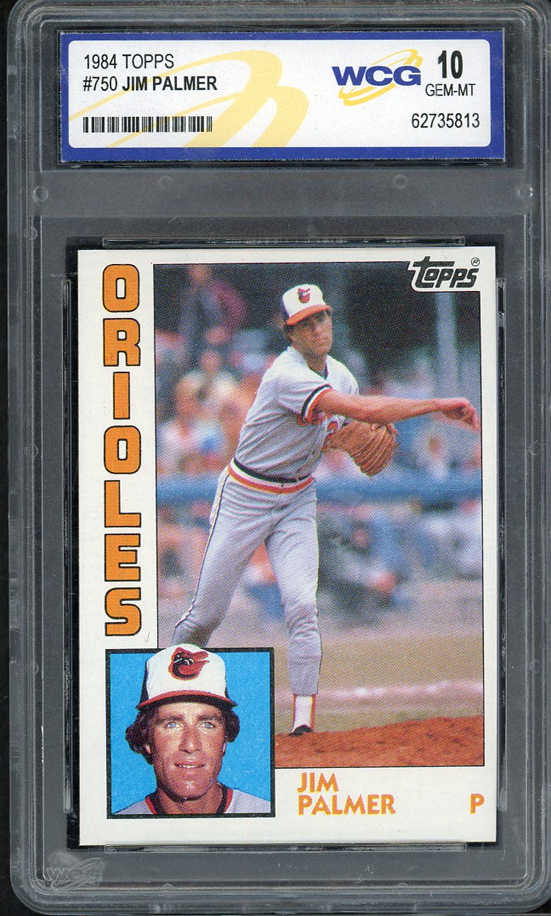 1984 Topps #750 Jim Palmer Orioles WGC 10 GEM MINT 568126