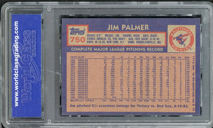 1984 Topps #750 Jim Palmer Orioles WGC 10 GEM MINT 568126